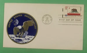 DR WHO 1976 FDC CALIFORNIA FLAG BICENTENNIAL ERA SPACE SARZIN CACHET M57008 - Picture 1 of 2