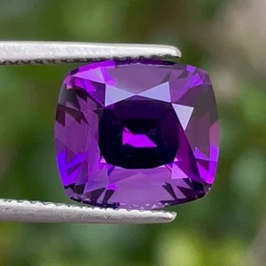 Anillo de aniversario de piedras preciosas sueltas cojín amatista púrpura natural de 5,18 quilates regalo - Imagen 1 de 6