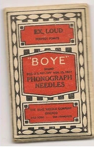 Vintage Unopened "Boye" Phonograph Needles; Package of 80 Needles - Picture 1 of 1