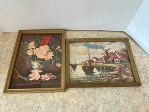 Zwei 6”x8” alte Bilder in alten Rahmen mit Glas. - Bild 1 von 5