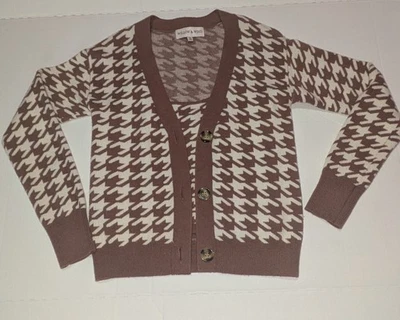 Willow & Wind Houndstooth кардиган и свитер Майка комплект Y2K опрятный XXS - Изображение 1 из 4