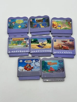Vtech Vsmile lot of 8 Disney Game Cartridges - Aladdin Lion King Little Mermaid - Image 1 of 4