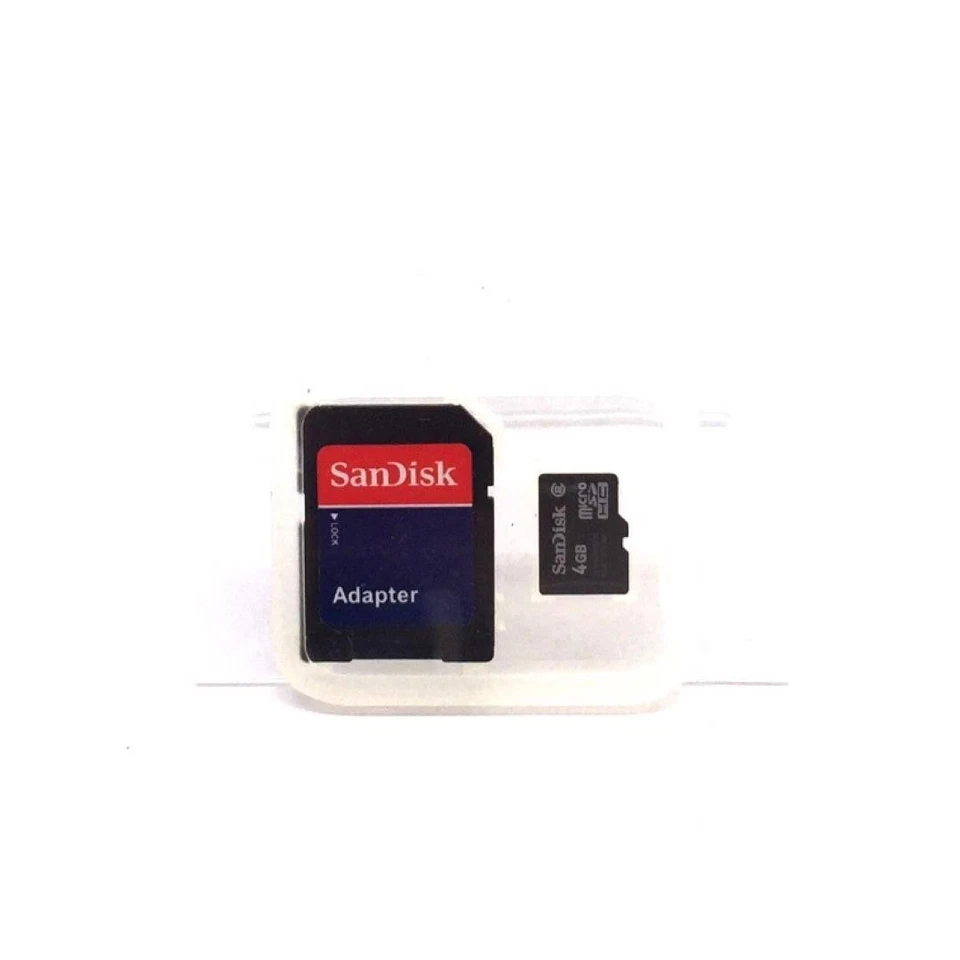 SanDisk 4GB microSDHC Memory Card with SD Adapter (SDSDQ-4096-A11) - Image 1 of 1