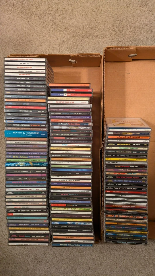 Jazz CDs - Chick Corea, Bob James, Earl Klugh, Bela Fleck, John McLaughlin more! - Image 1 of 1
