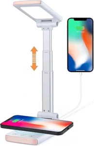 LED Desk Lamp, Eye-Caring Desk Lamp 15W Fast Wireless Charger Desk Lamp - Picture 1 of 6