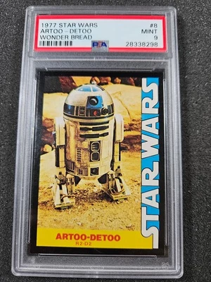 🌟 1977 Star Wars Wonder Bread #8 Artoo-Detoo R2-D2 PSA 9 MINT - Image 1 of 2