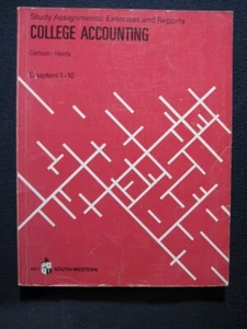 College Accounting Study Assignments Chaps.1-10 Carson, Heinz [Paperback] 1986 - Picture 1 of 4