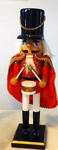 Nussknacker Trommler Soldat rot weiß schwarz Weihnachten 15 Zoll - Bild 1 von 6