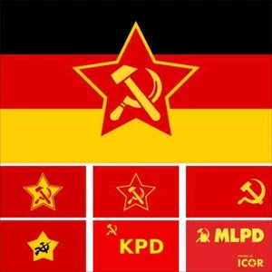 Deutschland KPD Flagge Marxisten-Leninisten Kommunistische Partei Spartakusbund MLPD KPD-ML - Bild 1 von 10