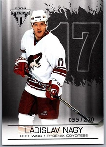 03-04 TITANIUM JERSEY NUMBER PARALLEL - LADISLAV NAGY /250 #79 PHOENIX COYOTES - Bild 1 von 2