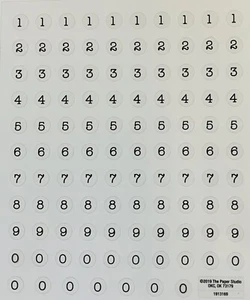 2 sheets Mini Number Calendar Dates Clear Stickers Planner Journal Agenda - Picture 1 of 1