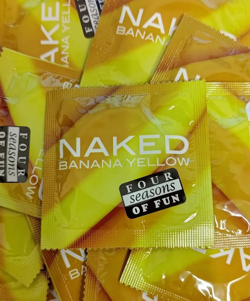 Four Seasons Flavoured Condom Banana 144 Condoms BULK Buy