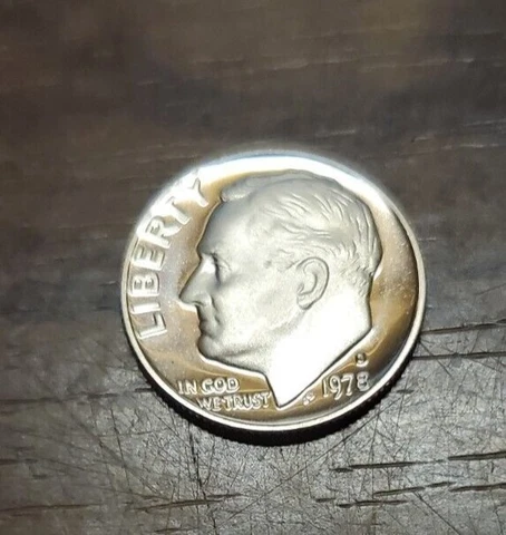 1978 S Ros Dime-Brillant Deep Cameo-VF- details-Proof Coin Cover
