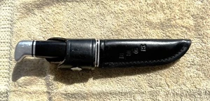 VINTAGE BUCK NO. 118 HUNTING KNIFE WITH ORIGINAL SHEATH - Picture 1 of 9