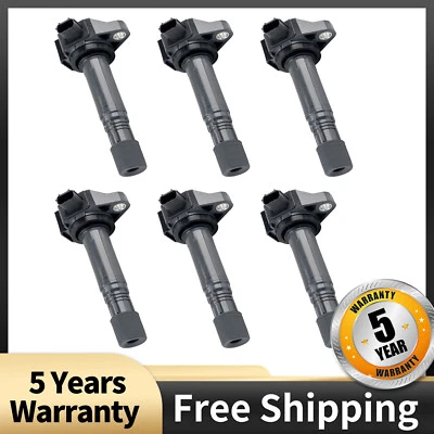 6 Pack of Ignition Coils UF713 For Honda Pilot 3.5L 2016 2017 2018 2019 2020 - Image 1 of 4