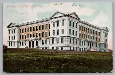 Dickinson High School, Jersey City, NJ, 1908 Postcard TS-34 - Image 1 of 2