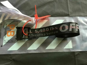 NEU OFF-White Gürtel Zurrgurt Nylon Baumwolle Big IRON Head Industrie Gürtel - Bild 1 von 16