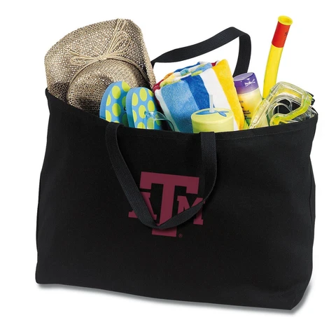Texas A&M Large Tote Bag Grocery Shopper Bags Beach Shopping Totes Cover