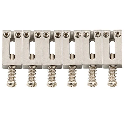 Musiclily Pro 10.5mm Stainless Steel Tremolo Bridge Saddles For Strat ST Guitar