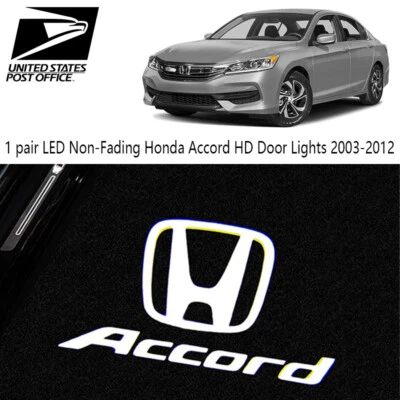 2Pcs Honda LED Non-Fading Door Light HD Puddle Lights for Honda Accord 2003-2012 - Image 1 of 4