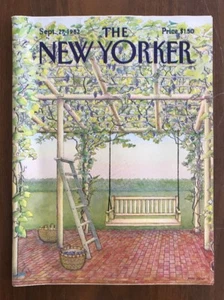 1982 September 27 The New Yorker Magazine Trellis Grapevine Swing Oliver - Foto 1 di 2