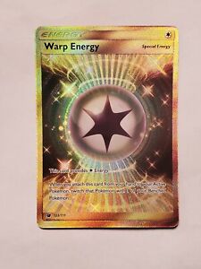 Pokémon TCG Warp Energy 123/111 SM Crimson Invasion Secret Rare Holo NM