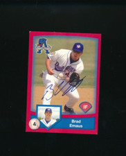2007 Auburn Doubledays Fingerlakes Card Brad Emaus signed auto autograph