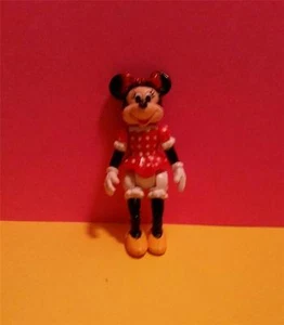 SUPER SELTENE VINTAGE "MINNIE MOUSE" c BEWEGLICHE SCHARNIERARME & BEINE FIGUR DISNEY - Bild 1 von 1
