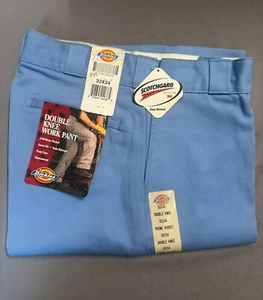 Pantalón de Trabajo Dickies Para Hombre Flexible Doble Rodilla Suelto Calce Recto, Azul Claro - Imagen 1 de 7