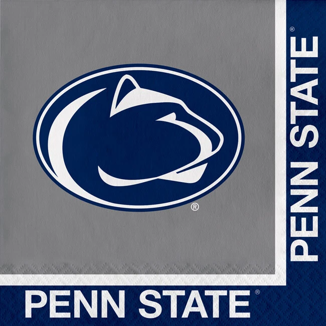 CREATIVE CONVERTING Penn State Nittany Lions Luncheon Paper Napkins 20 Pack Penn State Tableware
