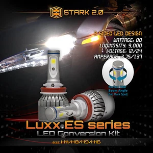 Stark 80W 9000LM Flip COB Chip LED Kit 6000K 6K Bombillas Luces Antiniebla - H11 (2) - Imagen 1 de 10