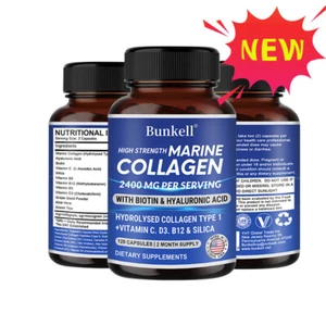 Hochfestes Meereskollagen 2400 mg pro Portion mit Biotin & Hyaluronsäure - Bild 1 von 11