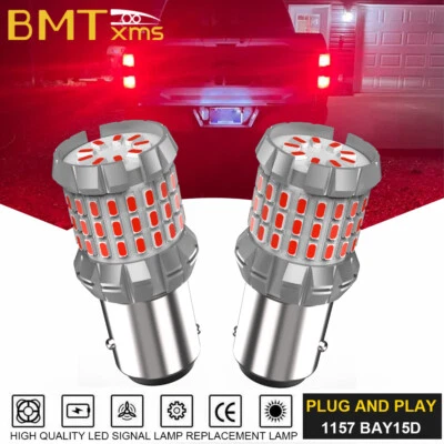 2x LED Tail Brake Lights Bulbs Red 1157 7528 2357 for Hyundai Elantra 1992-2025  - Image 1 of 4