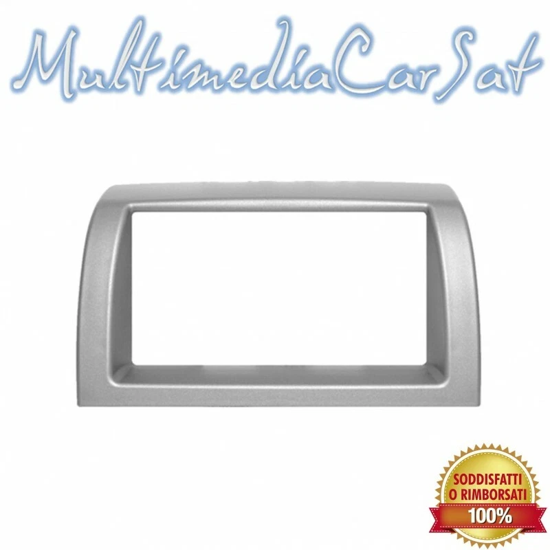 Auto Mascherina Autoradio Lancia Ypsilon SIlver Argento 2 DIN 3555DD - Immagine 1 di 1