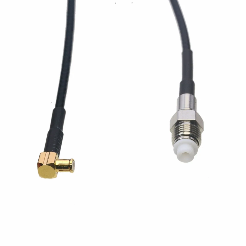 RF Cable FME female to MCX male elbow RG316 6"~10FT pigtail GPS TV antenna - Image 1 of 4