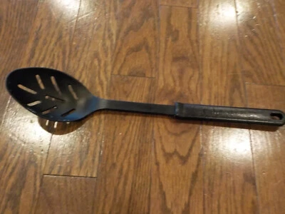 Calphalon 14" Black Nylon Plastic Cooking Serving Slotted Spoon - Image 1 of 3