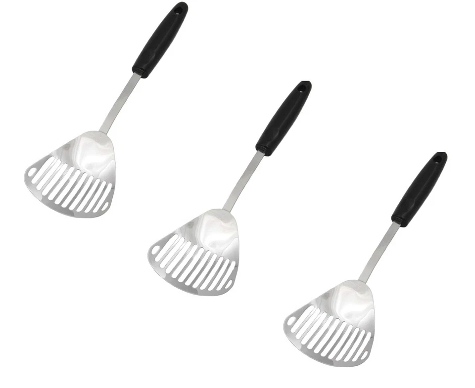 Chef Craft Stainless Steel Slotted Skimmer | 13-Inches Long | 3-Pack 3 pack - Image 1 of 1