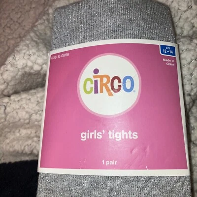 Girl’s New Target Circo 12-14 Silver, Sparkly Tights - Image 1 of 4