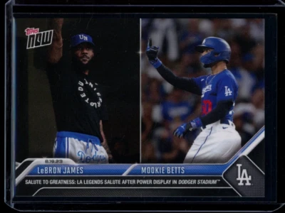 Tarjeta base 2023 Topps Now #736 LeBron James/Mookie Betts (cantidad) Foto 1 de 2