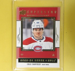 COLE CAUFIELD  2023-24  HONOR ROLL  SUPERSTAR  #HR6  Montreal Canadiens