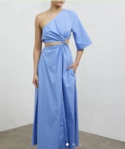 Camilla & Marc Dress Size AU 8 US 4 Wally Baby Blue One Shoulder Maxi BNWT - Picture 1 of 8
