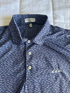 Peter Millar Sommerkomfort Herren groß blau Automobil Design S/S Golf Polo - Bild 1 von 12