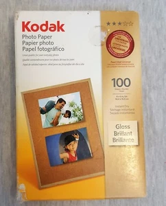 Kodak Photo Paper Instant Dry 4x6 Gloss Canon Dell Epson HP Lexmark (100 sheets) - Picture 1 of 5