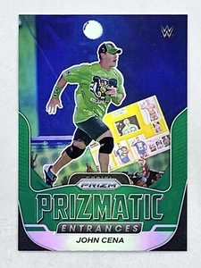 John Cena 2022 Panini Prizm WWE Prizmatic Entrances Green #14 Trading Card - Picture 1 of 2