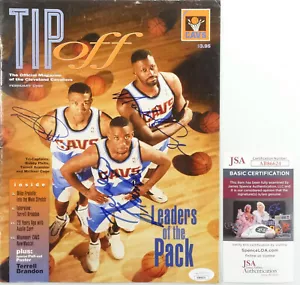 SIGNED CAVALIERS CAVS BOBBY PHILLS AUTOGRAPHED TIP OFF MAG CERTIFIED JSA AB86624 - Picture 1 of 3