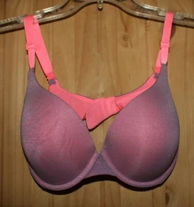 Sujetador Victoria's Secret acolchado cobertura perfecta 34DD con aros rosa púrpura *074 - Imagen 1 de 5