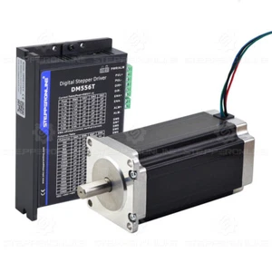 1 motor paso a paso AxisNema 23 3 Nm (425 oz.in) 113 mm 4,2A y controlador DM556T CNC kit - Imagen 1 de 4