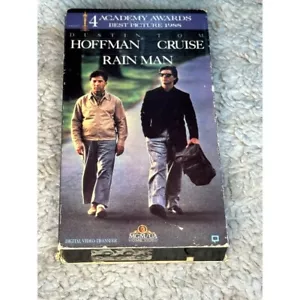 Rain Man VHS Tape Dustin Hoffman Tom Cruise 1988 Academy Award Movie - Picture 1 of 5