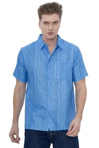 HAPPY BAY Mens Hawaiian Shirts Short Sleeve Button Down Shirt Men's Casual - Picture 1 of 3