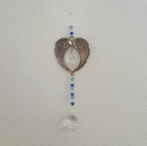 Suncatcher, Lichtspiel, Engelsflügel mit Kristallkugel - Bild 1 von 2